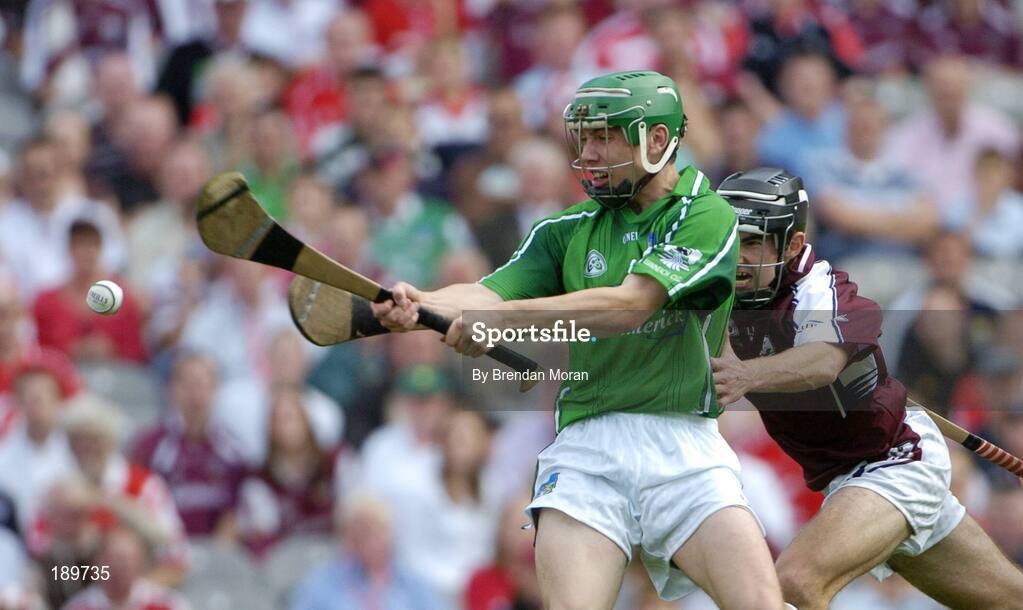 11 September 2005; Micheal Ryan, Limerick, in action against Paul Callanan, Galway. ESB All-Ireland Minor Hurling Championship Final, Galway v Limerick, Croke Park, Dublin. Picture credit; Brendan Moran / SPORTSFILE