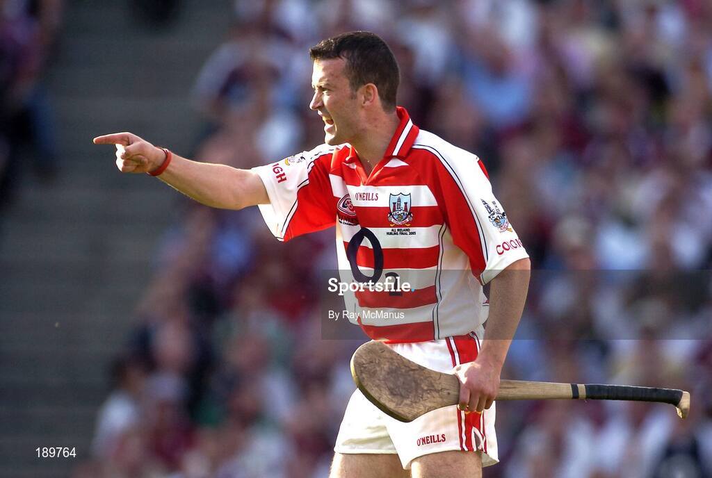 11 September 2005; Donal Og Cusack, Cork goalkeeper. Guinness All-Ireland Senior Hurling Championship Final, Galway v Cork, Croke Park, Dublin. Picture credit; Ray McManus / SPORTSFILE *** Local Caption *** Any photograph taken by SPORTSFILE during, or in connection with, the 2005 Guinness All-Ireland Hurling Final which displays GAA logos or contains an image or part of an image of any GAA intellectual property, or, which contains images of a GAA player/players in their playing uniforms, may only be used for editorial and non-advertising purposes.  Use of photographs for advertising, as posters or for purchase separately is strictly prohibited unless prior written approval has been obtained from the Gaelic Athletic Association.