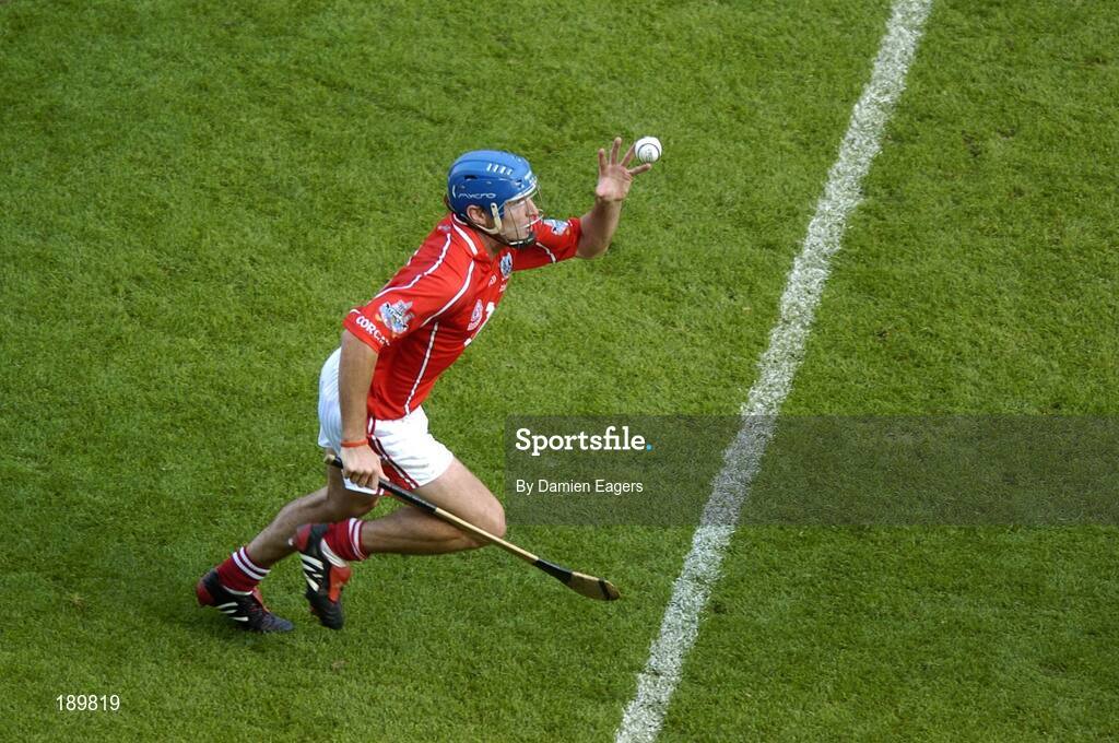 11 September 2005; Tom Kenny, Cork. Guinness All-Ireland Senior Hurling Championship Final, Galway v Cork, Croke Park, Dublin. Picture credit; Damien Eagers / SPORTSFILE *** Local Caption *** Any photograph taken by SPORTSFILE during, or in connection with, the 2005 Guinness All-Ireland Hurling Final which displays GAA logos or contains an image or part of an image of any GAA intellectual property, or, which contains images of a GAA player/players in their playing uniforms, may only be used for editorial and non-advertising purposes.  Use of photographs for advertising, as posters or for purchase separately is strictly prohibited unless prior written approval has been obtained from the Gaelic Athletic Association.