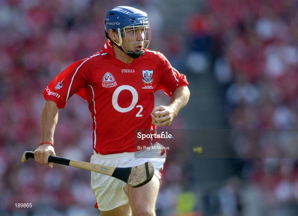 11 September 2005; Kieran Murphy, Cork. Guinness All-Ireland Senior Hurling Championship Final, Galway v Cork, Croke Park, Dublin. Picture credit; Ray McManus / SPORTSFILE *** Local Caption *** Any photograph taken by SPORTSFILE during, or in connection with, the 2005 Guinness All-Ireland Hurling Final which displays GAA logos or contains an image or part of an image of any GAA intellectual property, or, which contains images of a GAA player/players in their playing uniforms, may only be used for editorial and non-advertising purposes.  Use of photographs for advertising, as posters or for purchase separately is strictly prohibited unless prior written approval has been obtained from the Gaelic Athletic Association.