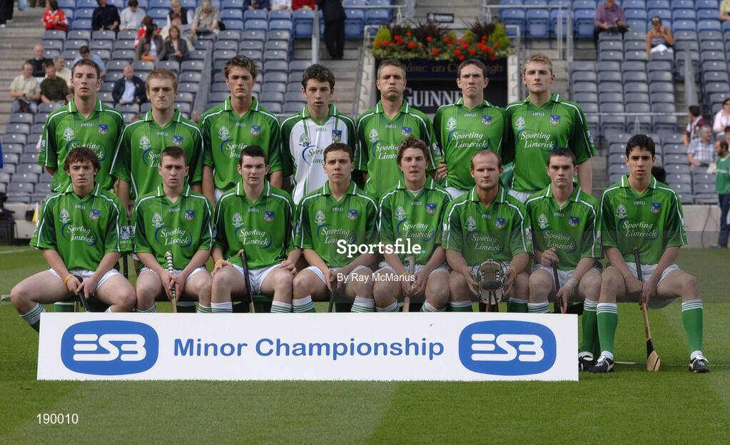 11 September 2005; The Limerick minor team. ESB All-Ireland Minor Hurling Championship Final, Galway v Limerick, Croke Park, Dublin. Picture credit; Ray McManus / SPORTSFILE