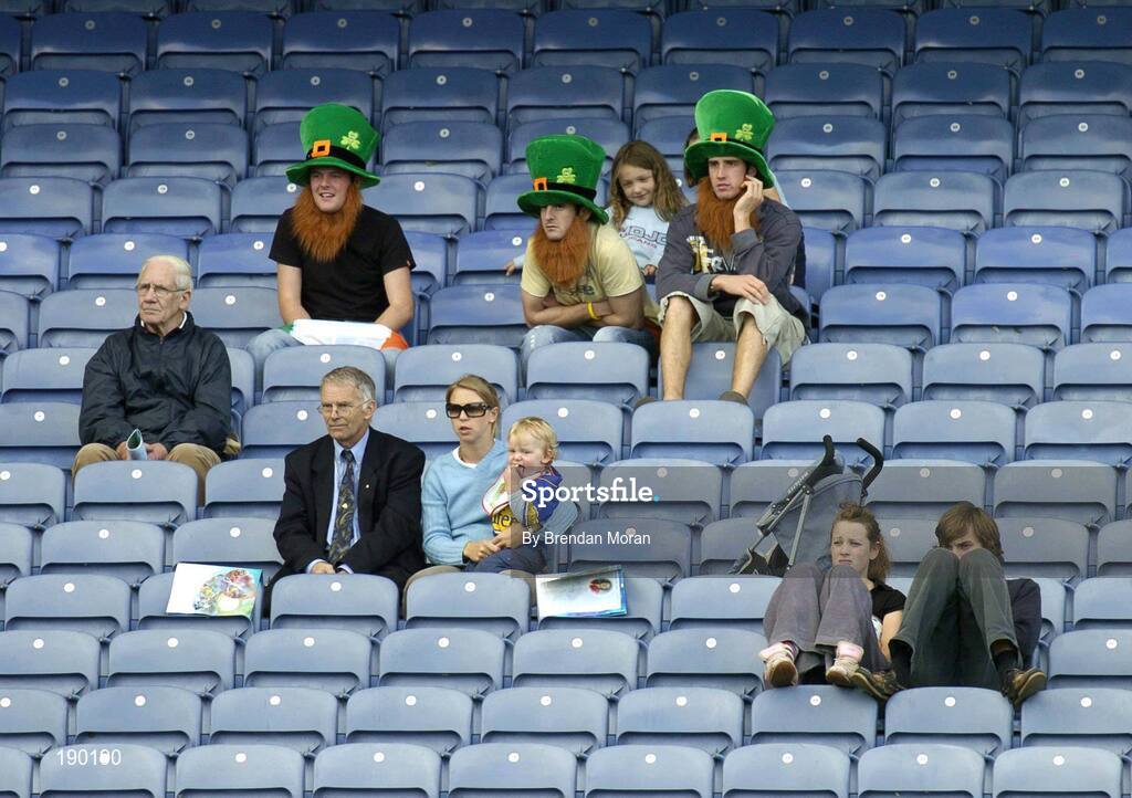 18 September 2005; Fans of all types watching the game. Tipperary v Cork, Foras na Gaeilge All-Ireland Senior Camogie Final, Croke Park, Dublin. Picture credit; Brendan Moran / SPORTSFILE
