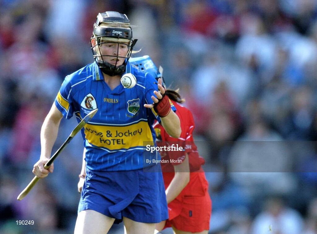 18 September 2005; Joanne Ryan, Tipperary. Tipperary v Cork, Foras na Gaeilge All-Ireland Senior Camogie Final, Croke Park, Dublin. Picture credit; Brendan Moran / SPORTSFILE