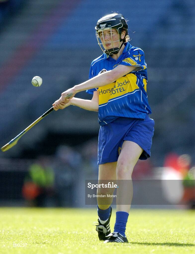18 September 2005; Claire Grogan, Tipperary. Tipperary v Cork, Foras na Gaeilge All-Ireland Senior Camogie Final, Croke Park, Dublin. Picture credit; Brendan Moran / SPORTSFILE