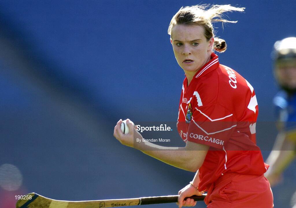 18 September 2005; Briege Corkery, Cork. Tipperary v Cork, Foras na Gaeilge All-Ireland Senior Camogie Final, Croke Park, Dublin. Picture credit; Brendan Moran / SPORTSFILE