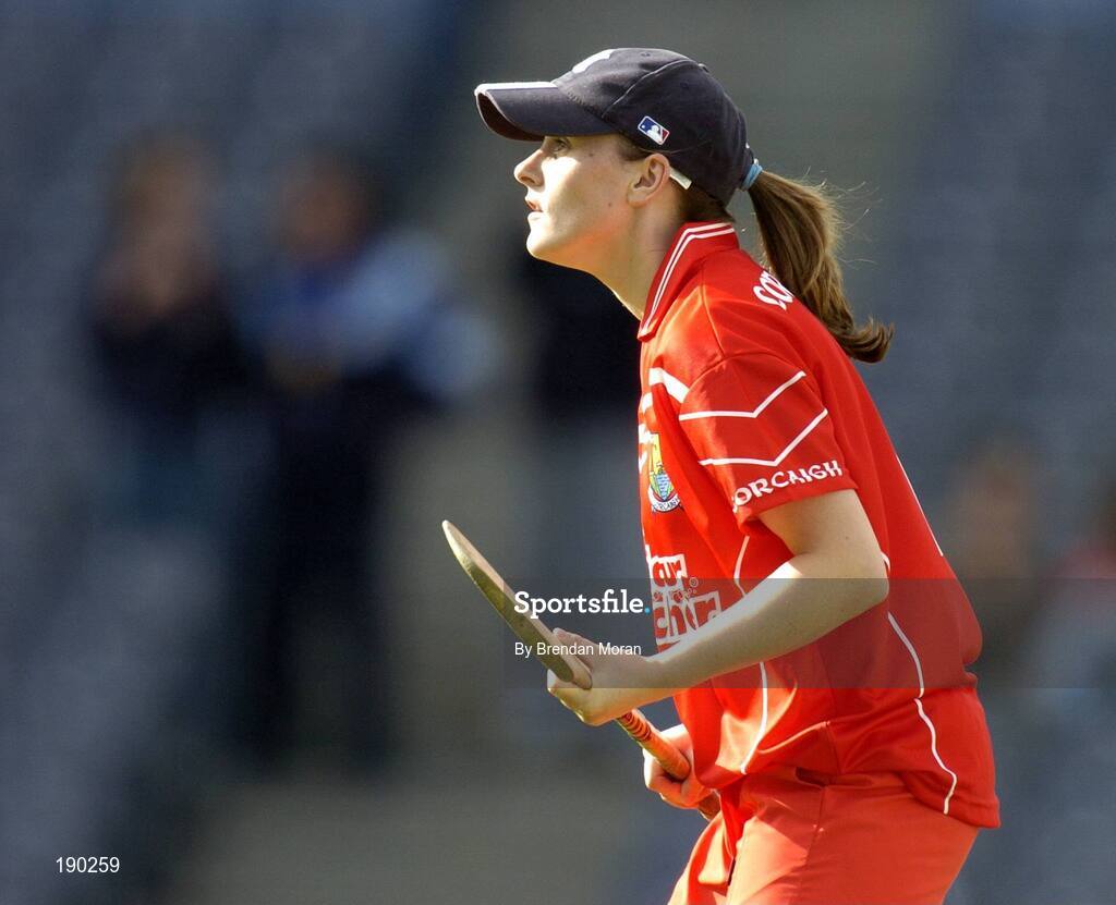 18 September 2005; Aoife Murray, Cork. Tipperary v Cork, Foras na Gaeilge All-Ireland Senior Camogie Final, Croke Park, Dublin. Picture credit; Brendan Moran / SPORTSFILE