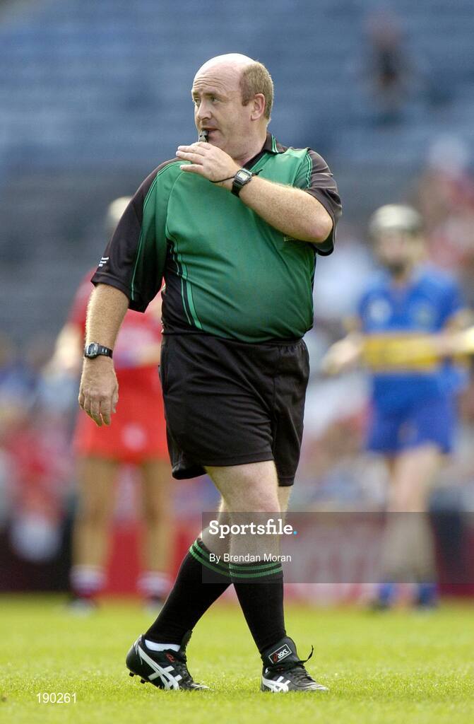 18 September 2005; Sean Pender, Referee. Tipperary v Cork, Foras na Gaeilge All-Ireland Senior Camogie Final, Croke Park, Dublin. Picture credit; Brendan Moran / SPORTSFILE