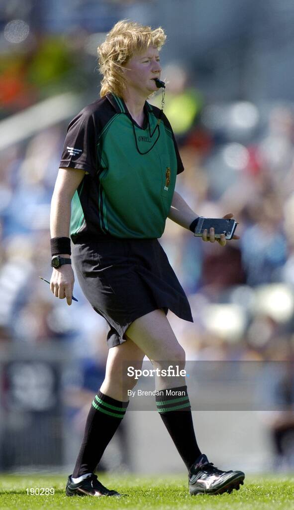 18 September 2005; Una Kearney. Dublin v Clare, All-Ireland Junior Camogie Final, Croke Park, Dublin. Picture credit; Brendan Moran / SPORTSFILE *** Local Caption *** Any photograph taken by SPORTSFILE during, or in connection with, the 2005 Guinness All-Ireland Hurling Final which displays GAA logos or contains an image or part of an image of any GAA intellectual property, or, which contains images of a GAA player/players in their playing uniforms, may only be used for editorial and non-advertising purposes.  Use of photographs for advertising, as posters or for purchase separately is strictly prohibited unless prior written approval has been obtained from the Gaelic Athletic Association.