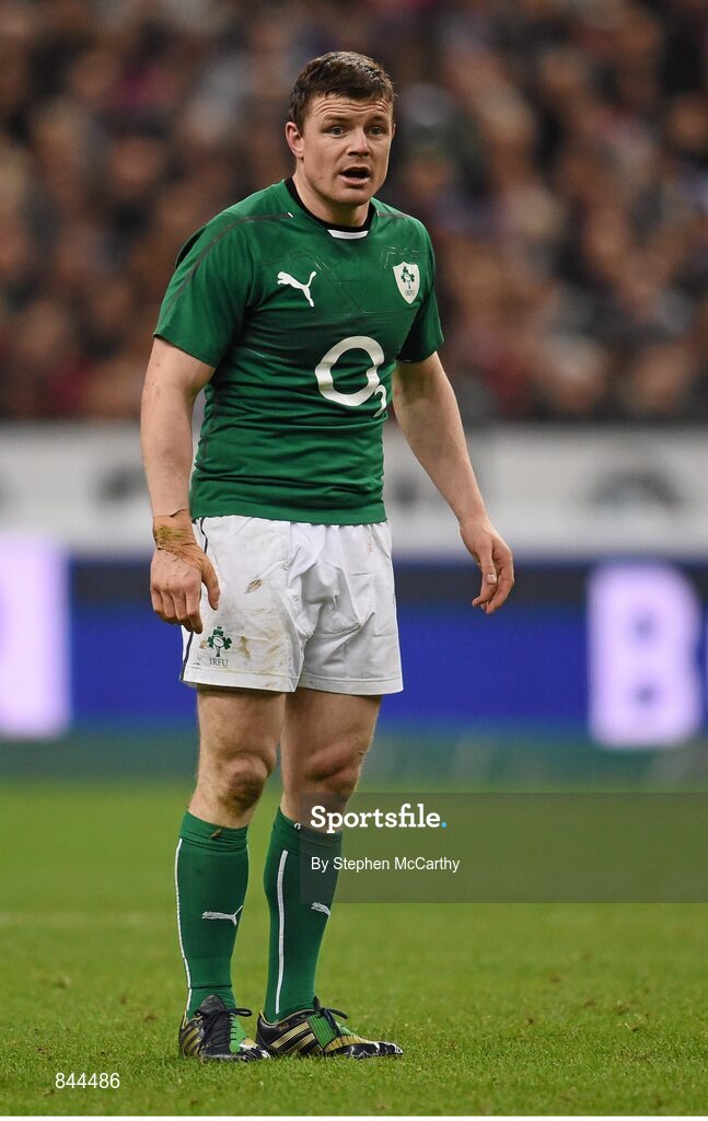 15 March 2014; Brian O'Driscoll, Ireland. RBS Six Nations Rugby Championship 2014, France v Ireland. Stade De France, Saint Denis, Paris, France. Picture credit: Stephen McCarthy / SPORTSFILE