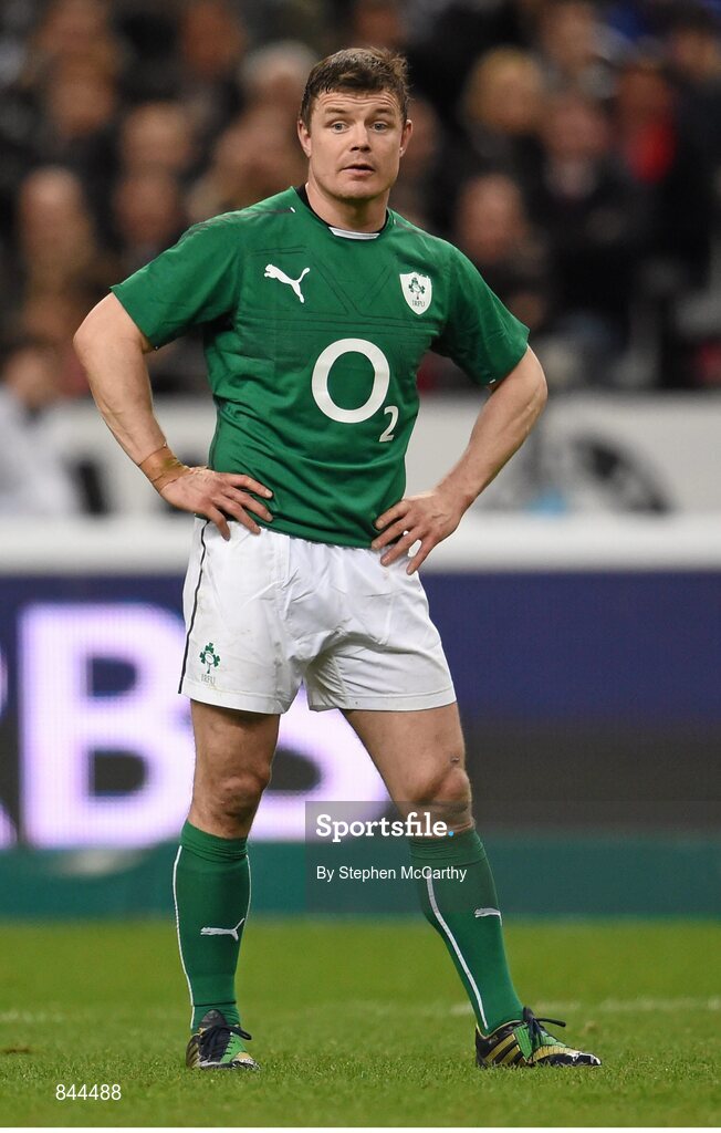 15 March 2014; Brian O'Driscoll, Ireland. RBS Six Nations Rugby Championship 2014, France v Ireland. Stade De France, Saint Denis, Paris, France. Picture credit: Stephen McCarthy / SPORTSFILE