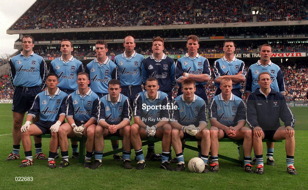 7 June 1998; The Dublin team ahead of the Leinster Senior Football Championship Quarter-Final match between Dublin and Kildare at Croke Park in Dublin. Photo by Ray McManus/Sportsfile