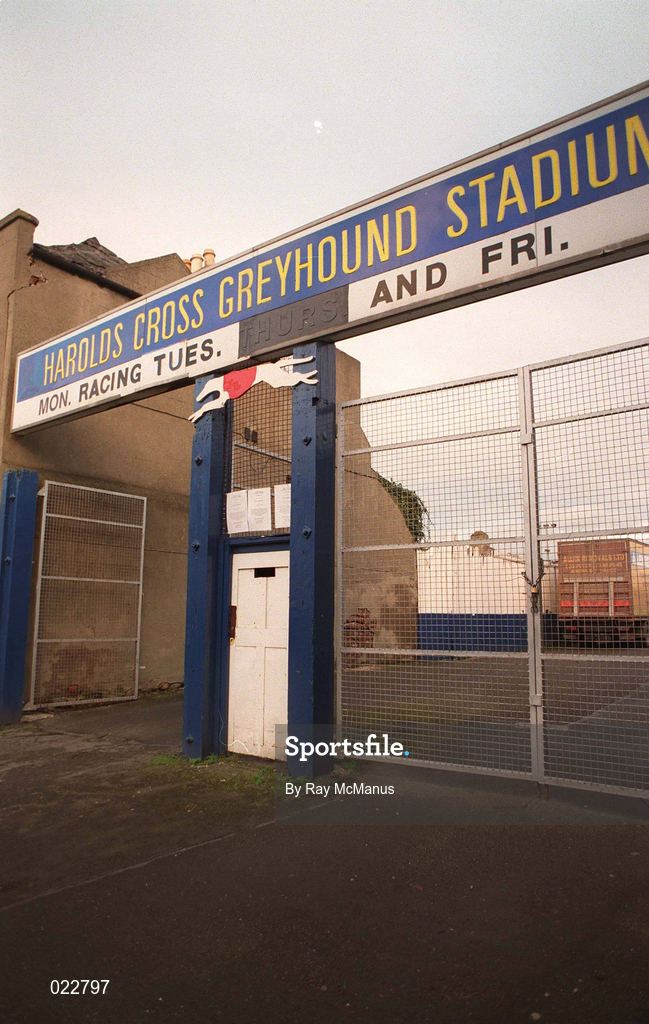23 January 1999; A general view of Harold's Cross Greyhound Stadium in Dublin. Photo by Ray McManus/Sportsfile