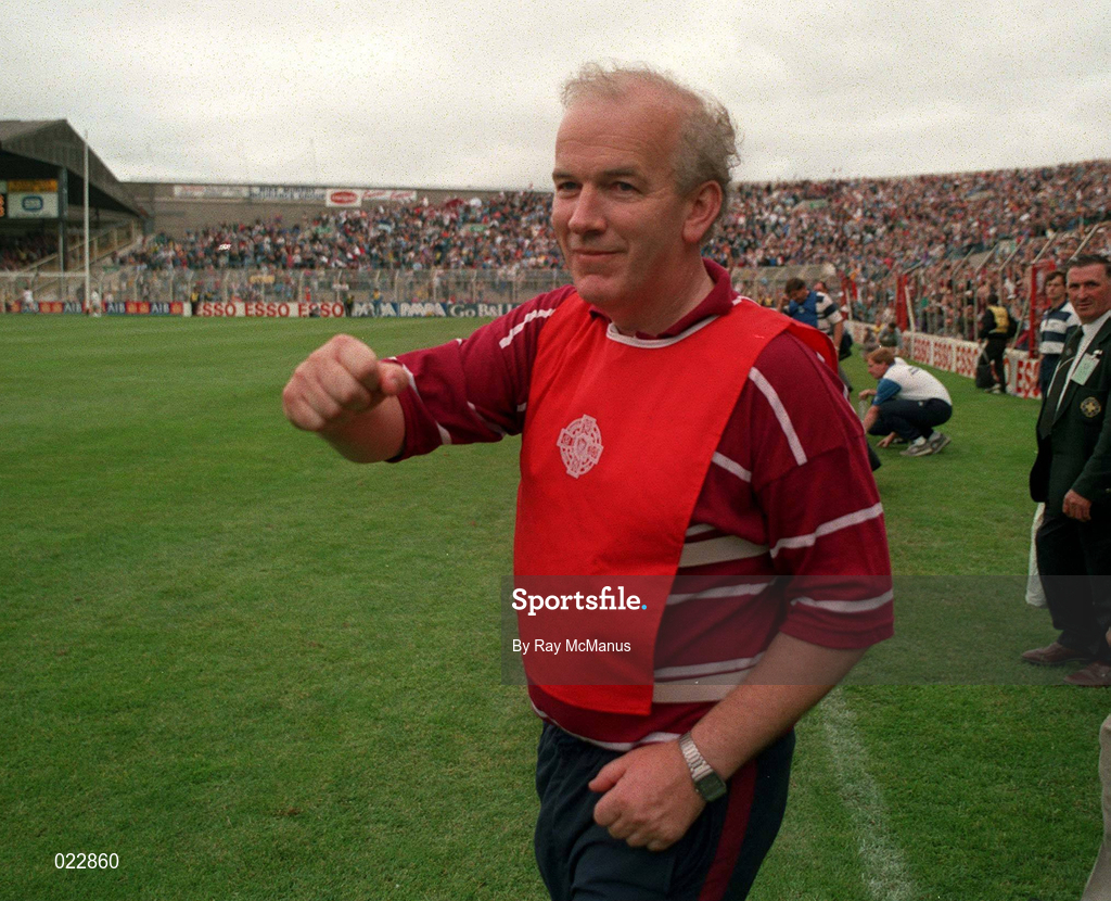 8 August 1993; Galway manager Jarlath Cloonan during the All-Ireland Senior Hurling Championship Semi-Final match between Galway and Tipperary at Croke Park in Dublin. Photo by Ray McManus/Sportsfile