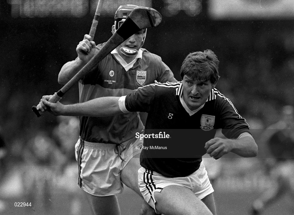 30 April 1989; Noel Lane of Galway in action against Noel Sheehy of Tipperary during the Royal Liver National Hurling League Final between Galway and Tipperary at Croke Park in Dublin. Photo by Ray McManus/Sportsfile