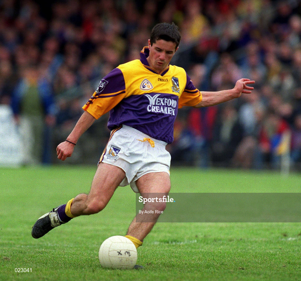16 May 1999; John Hegarty of Wexford during the Bank of Ireland Leinster Senior Football Championship Preliminary Round Replay match between Longford and Wexford at Pearse Park in Longford. Photo by Aoife Rice/Sportsfile