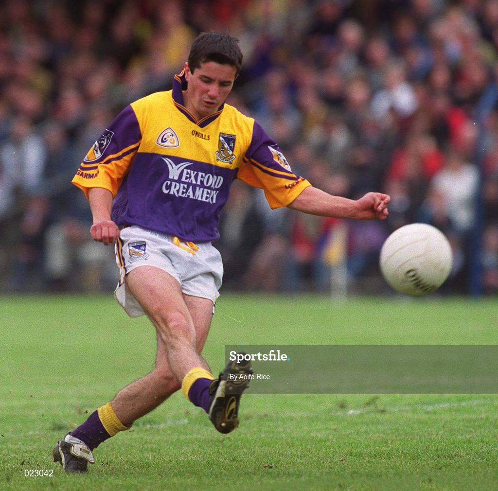 16 May 1999; John Hegarty of Wexford during the Bank of Ireland Leinster Senior Football Championship Preliminary Round Replay match between Longford and Wexford at Pearse Park in Longford. Photo by Aoife Rice/Sportsfile