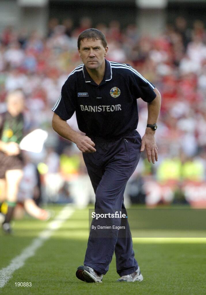 25 September 2005; Jack O'Connor, Kerry manager. Bank of Ireland All-Ireland Senior Football Championship Final, Kerry v Tyrone, Croke Park, Dublin. Picture credit; Damien Eagers/ SPORTSFILE *** Local Caption *** Any photograph taken by SPORTSFILE during, or in connection with, the 2005 Bank of Ireland All-Ireland Senior Football Final which displays GAA logos or contains an image or part of an image of any GAA intellectual property, or, which contains images of a GAA player/players in their playing uniforms, may only be used for editorial and non-advertising purposes.  Use of photographs for advertising, as posters or for purchase separately is strictly prohibited unless prior written approval has been obtained from the Gaelic Athletic Association.