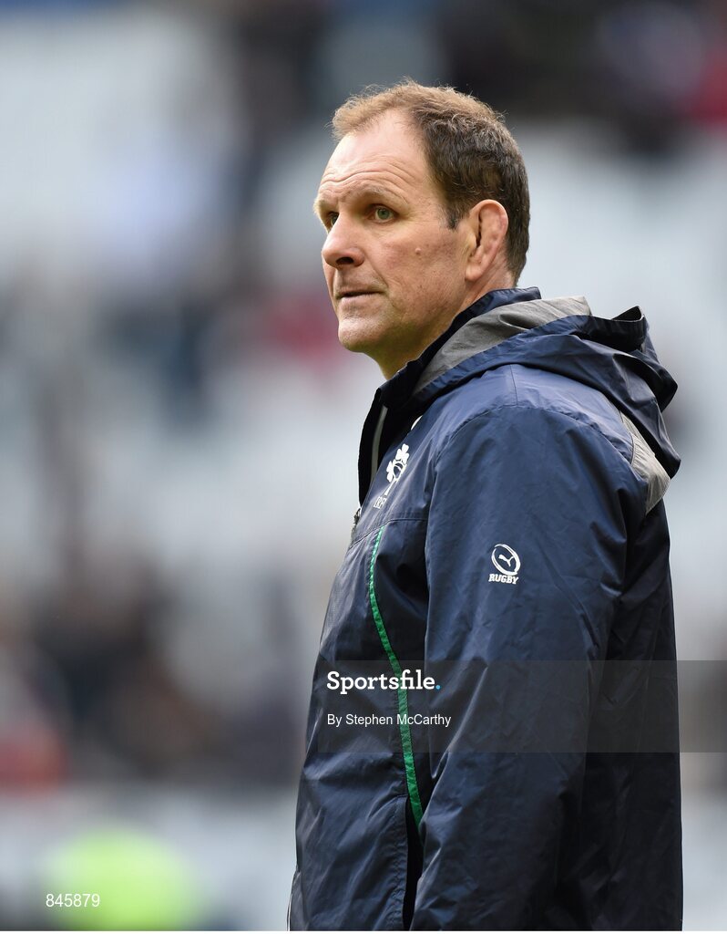 15 March 2014; Ireland forwards coach John Plumtree. RBS Six Nations Rugby Championship 2014, France v Ireland, Stade De France, Saint Denis, Paris, France. Picture credit: Stephen McCarthy / SPORTSFILE