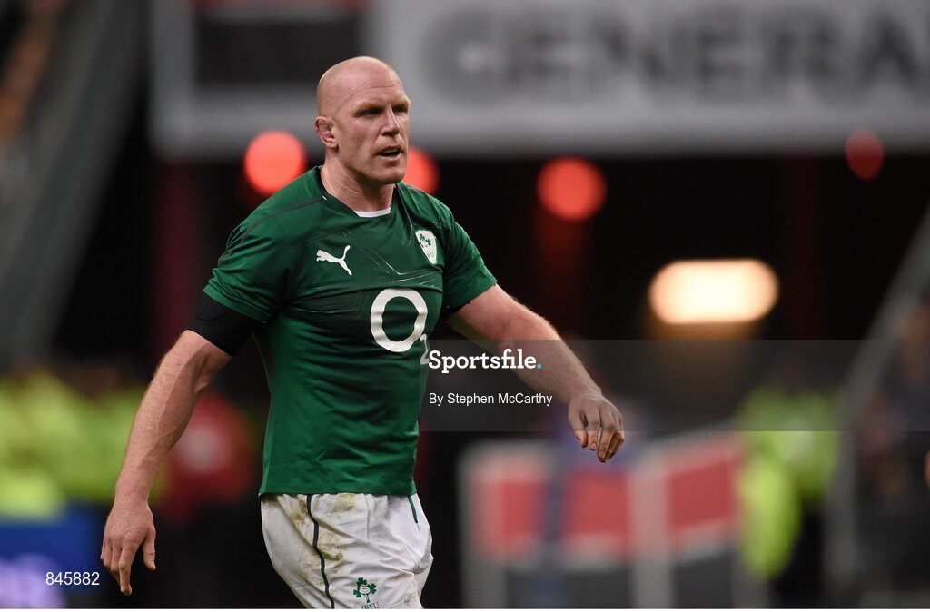 15 March 2014; Paul O'Connell, Ireland. RBS Six Nations Rugby Championship 2014, France v Ireland, Stade De France, Saint Denis, Paris, France. Picture credit: Stephen McCarthy / SPORTSFILE