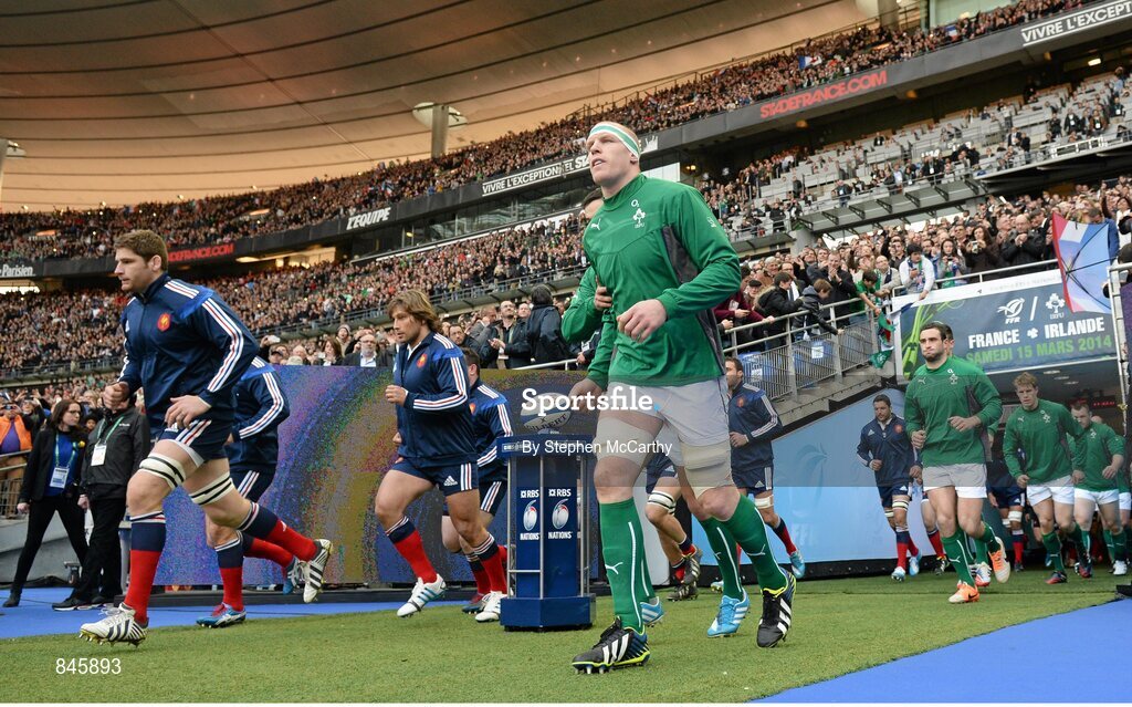 15 March 2014; Paul O'Connell, Ireland. RBS Six Nations Rugby Championship 2014, France v Ireland, Stade De France, Saint Denis, Paris, France. Picture credit: Stephen McCarthy / SPORTSFILE