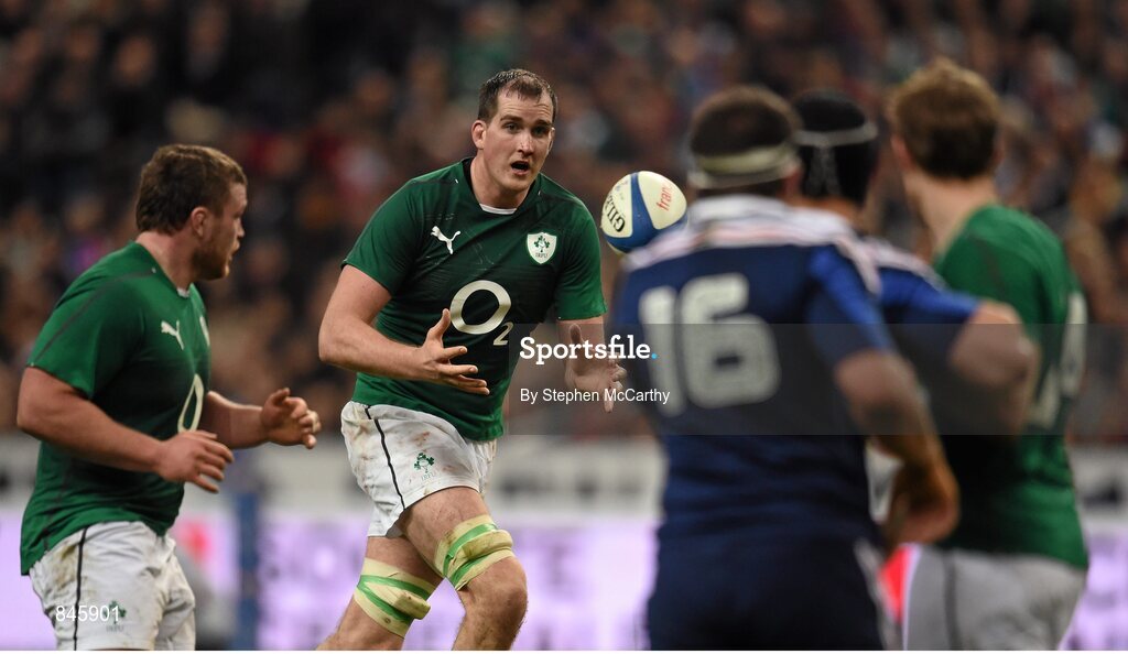 15 March 2014; Devin Toner, Ireland. RBS Six Nations Rugby Championship 2014, France v Ireland, Stade De France, Saint Denis, Paris, France. Picture credit: Stephen McCarthy / SPORTSFILE