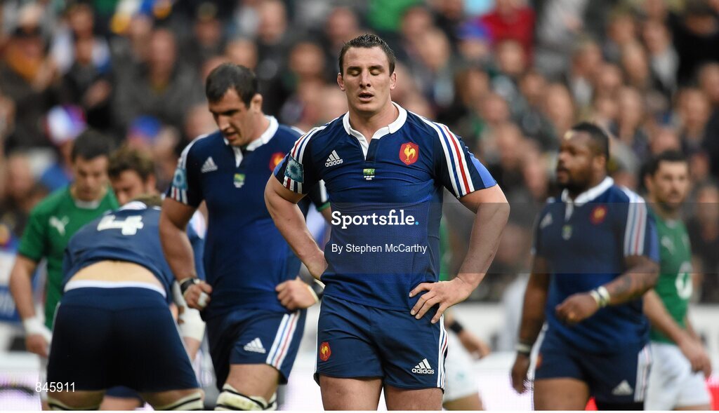 15 March 2014; Louis Picamoles, France, after conceding a try. RBS Six Nations Rugby Championship 2014, France v Ireland, Stade De France, Saint Denis, Paris, France. Picture credit: Stephen McCarthy / SPORTSFILE