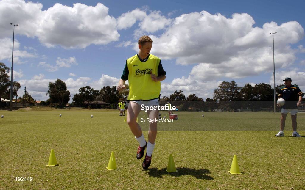 18 October 2005; Colm Cooper, Kerry, during a training session, at the Mandurah Football and Sports Club, in advance of the Fosters International Rules game between Australia and Ireland. Mandurah Football and Sports Club, Rushton Park, Mandurah, Perth, Western Australia. Picture credit; Ray McManus / SPORTSFILE
