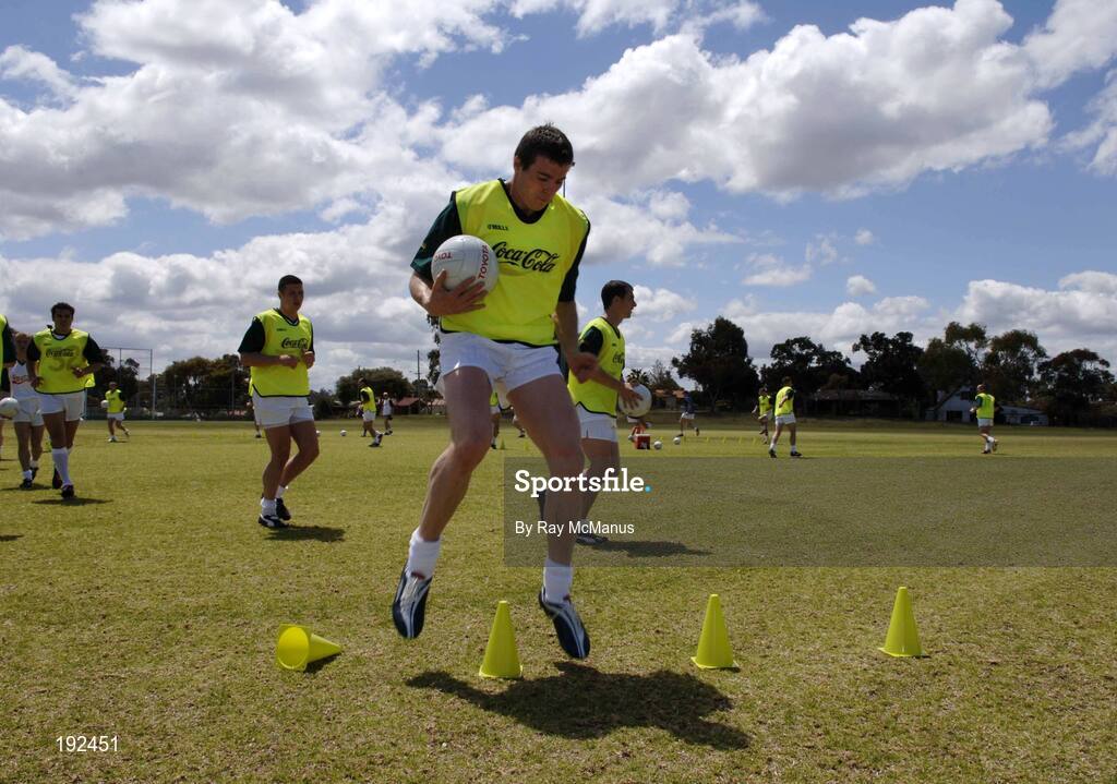 18 October 2005; Ciaran McManus, Offaly, during a training session, at the Mandurah Football and Sports Club, in advance of the Fosters International Rules game between Australia and Ireland. Mandurah Football and Sports Club, Rushton Park, Mandurah, Perth, Western Australia. Picture credit; Ray McManus / SPORTSFILE