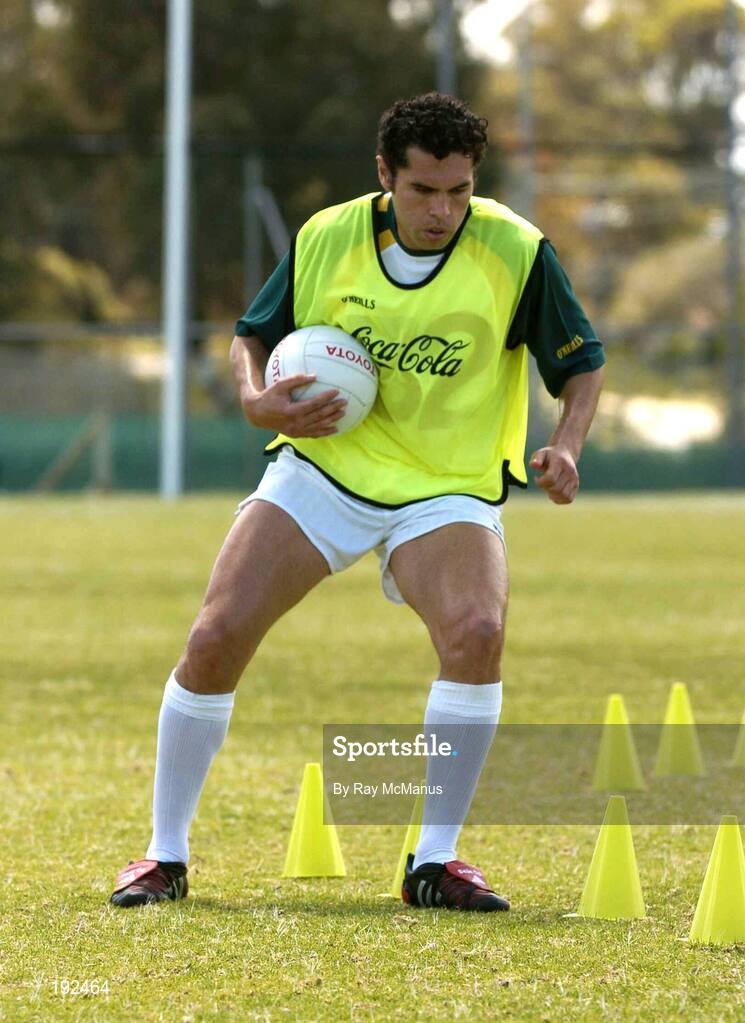 18 October 2005; Sean Og O Hailpin, Cork, during a training session, at the Mandurah Football and Sports Club, in advance of the Fosters International Rules game between Australia and Ireland. Mandurah Football and Sports Club, Rushton Park, Mandurah, Perth, Western Australia. Picture credit; Ray McManus / SPORTSFILE