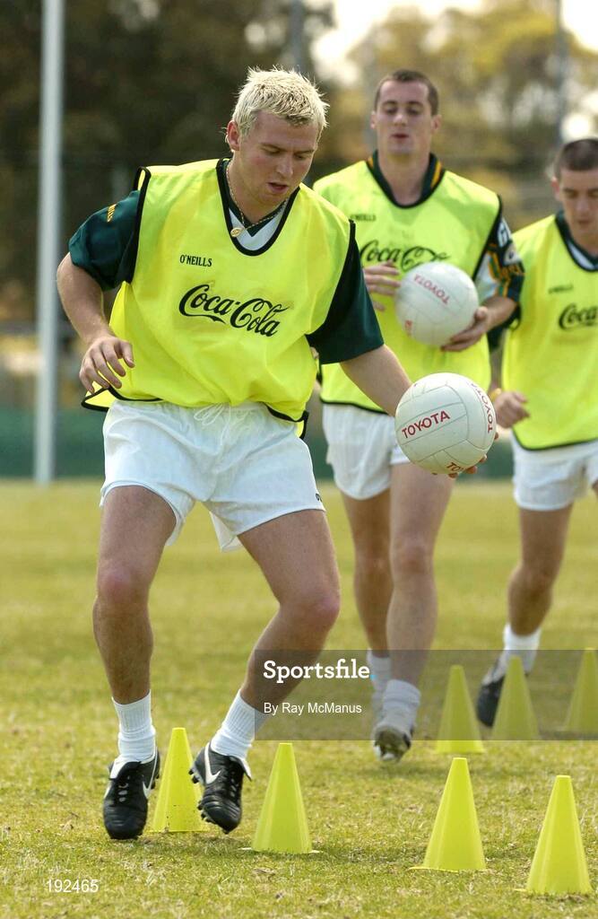18 October 2005; Eoin Mulligan, Tyrone, during a training session, at the Mandurah Football and Sports Club, in advance of the Fosters International Rules game between Australia and Ireland. Mandurah Football and Sports Club, Rushton Park, Mandurah, Perth, Western Australia. Picture credit; Ray McManus / SPORTSFILE