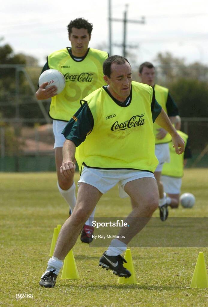 18 October 2005; Brian Dooher, Tyrone, during a training session, at the Mandurah Football and Sports Club, in advance of the Fosters International Rules game between Australia and Ireland. Mandurah Football and Sports Club, Rushton Park, Mandurah, Perth, Western Australia. Picture credit; Ray McManus / SPORTSFILE