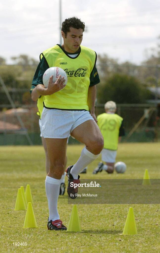 18 October 2005; Sean Og O hAilpin, Cork, during a training session, at the Mandurah Football and Sports Club, in advance of the Fosters International Rules game between Australia and Ireland. Mandurah Football and Sports Club, Rushton Park, Mandurah, Perth, Western Australia. Picture credit; Ray McManus / SPORTSFILE