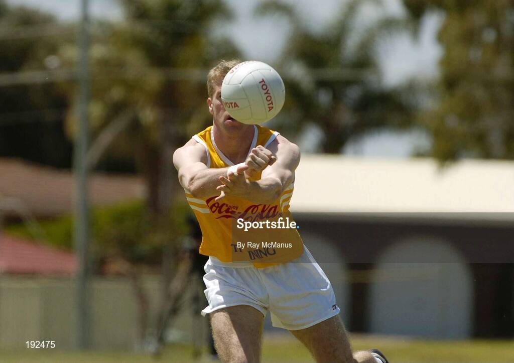 18 October 2005; Anthony Lynch, Cork, during a training session, at the Mandurah Football and Sports Club, in advance of the Fosters International Rules game between Australia and Ireland. Mandurah Football and Sports Club, Rushton Park, Mandurah, Perth, Western Australia. Picture credit; Ray McManus / SPORTSFILE