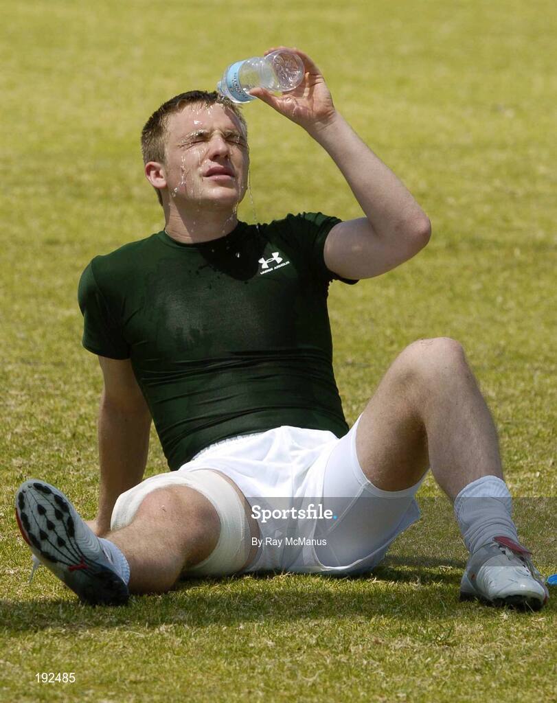 18 October 2005; Ross Munnelly, Laois, who did not finish the session due to a 'dead leg' cools down at a training session, in the Mandurah Football and Sports Club, in advance of the Fosters International Rules game between Australia and Ireland. Mandurah Football and Sports Club, Rushton Park, Mandurah, Perth, Western Australia. Picture credit; Ray McManus / SPORTSFILE