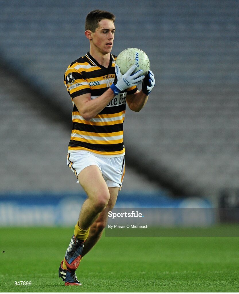 8 March 2014; Rian Mac Giolla Bhríde, Coláiste Eoin. Leinster Colleges Senior Football Championship Final, Coláiste Eoin v Marist Athlone. Croke Park, Dublin. Picture credit: Piaras Ó Mídheach / SPORTSFILE