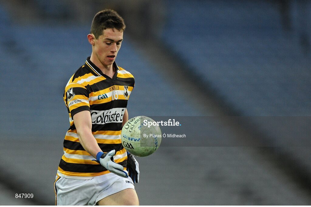 8 March 2014; Rian Mac Giolla Bhríde, Coláiste Eoin. Leinster Colleges Senior Football Championship Final, Coláiste Eoin v Marist Athlone. Croke Park, Dublin. Picture credit: Piaras Ó Mídheach / SPORTSFILE