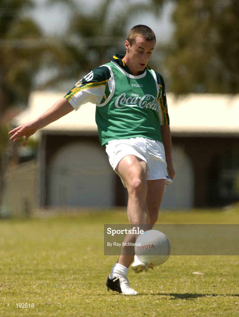 18 October 2005; Brian McGuigan, Tyrone, during a training session, at the Mandurah Football and Sports Club, in advance of the Fosters International Rules game between Australia and Ireland. Mandurah Football and Sports Club, Rushton Park, Mandurah, Perth, Western Australia. Picture credit; Ray McManus / SPORTSFILE