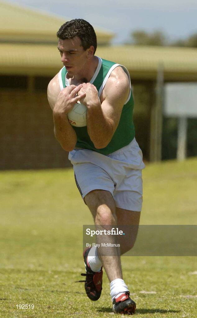 18 October 2005; Padraic Joyce, Galway, during a training session, at the Mandurah Football and Sports Club, in advance of the Fosters International Rules game between Australia and Ireland. Mandurah Football and Sports Club, Rushton Park, Mandurah, Perth, Western Australia. Picture credit; Ray McManus / SPORTSFILE