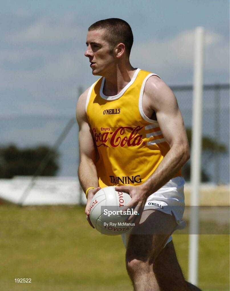 18 October 2005; Philip Jordan during a training session, at the Mandurah Football and Sports Club, in advance of the Fosters International Rules game between Australia and Ireland. Mandurah Football and Sports Club, Rushton Park, Mandurah, Perth, Western Australia. Picture credit; Ray McManus / SPORTSFILE