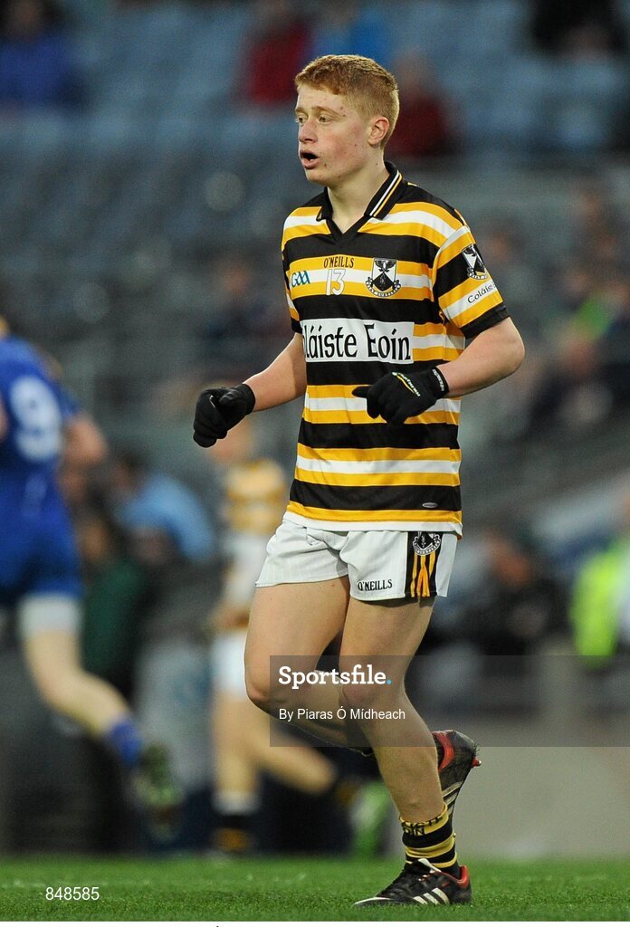 8 March 2014; Lúc Ó Giolláin, Coláiste Eoin. Leinster Colleges Senior Football Championship Final, Coláiste Eoin v Marist Athlone. Croke Park, Dublin. Picture credit: Piaras Ó Mídheach / SPORTSFILE