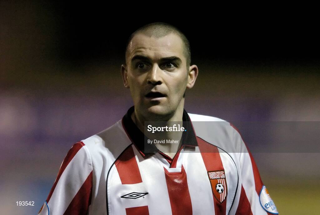 31 October 2005; Sean Hargan, Derry City. eircom League, Premier Division, UCD v Derry City, Belfield Park, UCD, Dublin. Picture credit: David Maher / SPORTSFILE