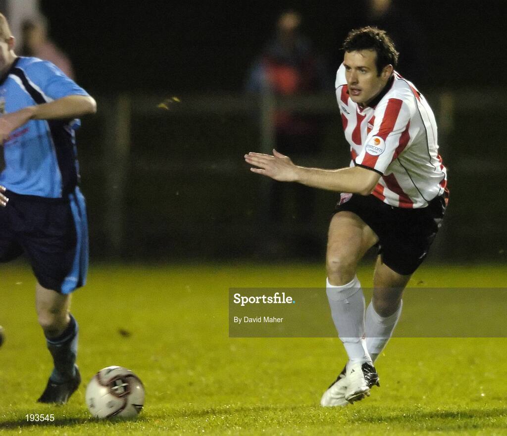 31 October 2005; Ciaran Martyn, Derry City. eircom League, Premier Division, UCD v Derry City, Belfield Park, UCD, Dublin. Picture credit: David Maher / SPORTSFILE