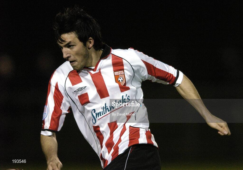 31 October 2005; Killian Brennan, Derry City. eircom League, Premier Division, UCD v Derry City, Belfield Park, UCD, Dublin. Picture credit: David Maher / SPORTSFILE