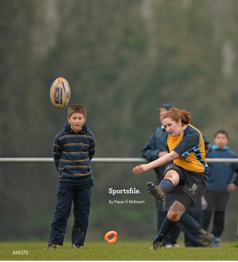 29 March 2014; Niamh Farrelly, Clondalkin. The Paul Flood Cup Final, Clondalkin v Gorey, NUIM Barhnall RFC, Leixlip, Co. Kildare. Picture credit: Piaras Ó Mídheach / SPORTSFILE