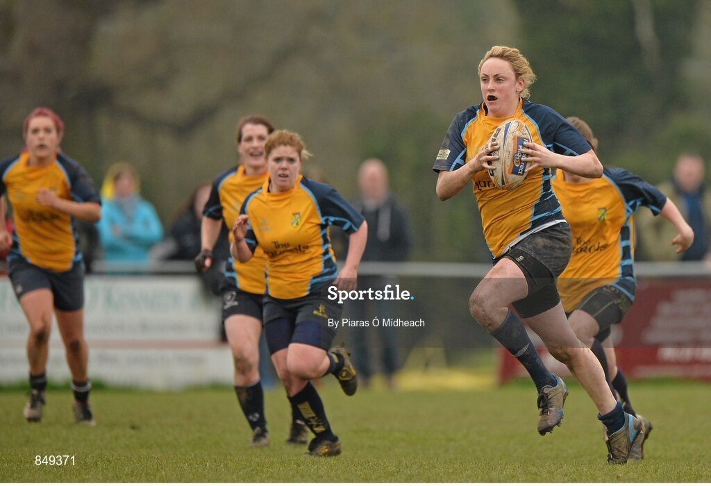 29 March 2014; Mairead Holohan, Clondalkin. The Paul Flood Cup Final, Clondalkin v Gorey, NUIM Barhnall RFC, Leixlip, Co. Kildare. Picture credit: Piaras Ó Mídheach / SPORTSFILE