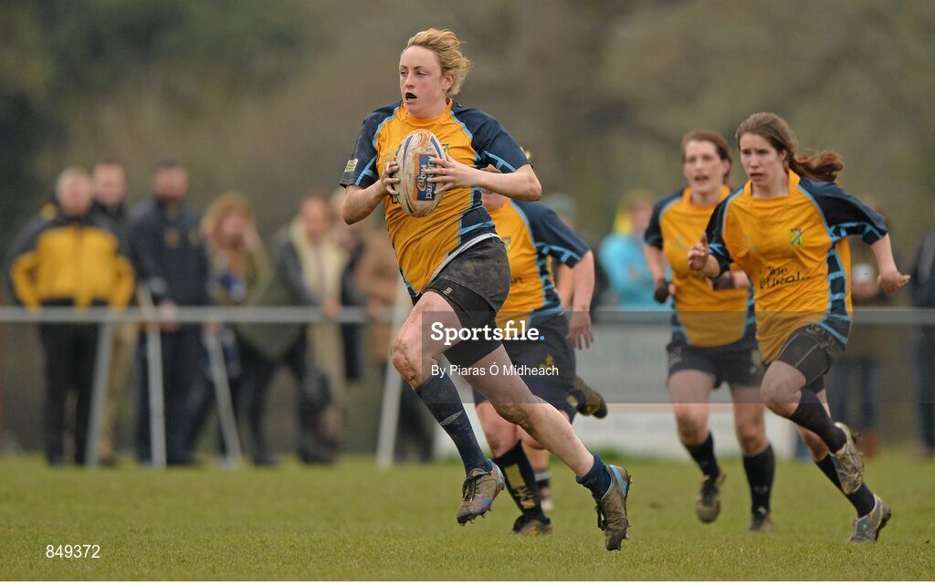 29 March 2014; Mairead Holohan, Clondalkin. The Paul Flood Cup Final, Clondalkin v Gorey, NUIM Barhnall RFC, Leixlip, Co. Kildare. Picture credit: Piaras Ó Mídheach / SPORTSFILE
