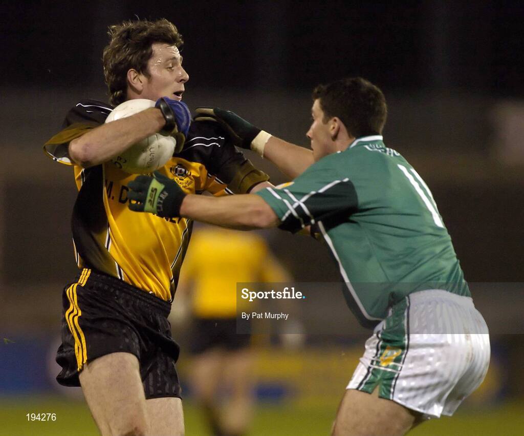 12 November 2005; Christy Toye, Ulster, in action against Colin Moran, Leinster. M Donnelly Interprovincial Football Championship Final, Leinster v Ulster, Parnell Park, Dublin. Picture credit: Pat Murphy / SPORTSFILE