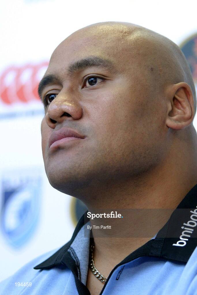 14 November 2005; Former New Zealand All Black winger Jonah Lomu who has signed up to play for Cardiff Blues. Arms Park, Cardiff, Wales. Picture credit: Tim Parfitt / SPORTSFILE