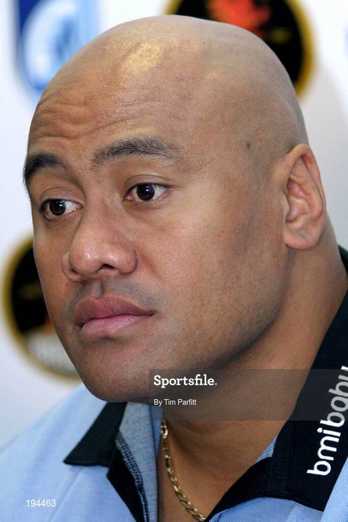 14 November 2005; Former New Zealand All Black winger Jonah Lomu who has signed up to play for Cardiff Blues. Arms Park, Cardiff, Wales. Picture credit: Tim Parfitt / SPORTSFILE
