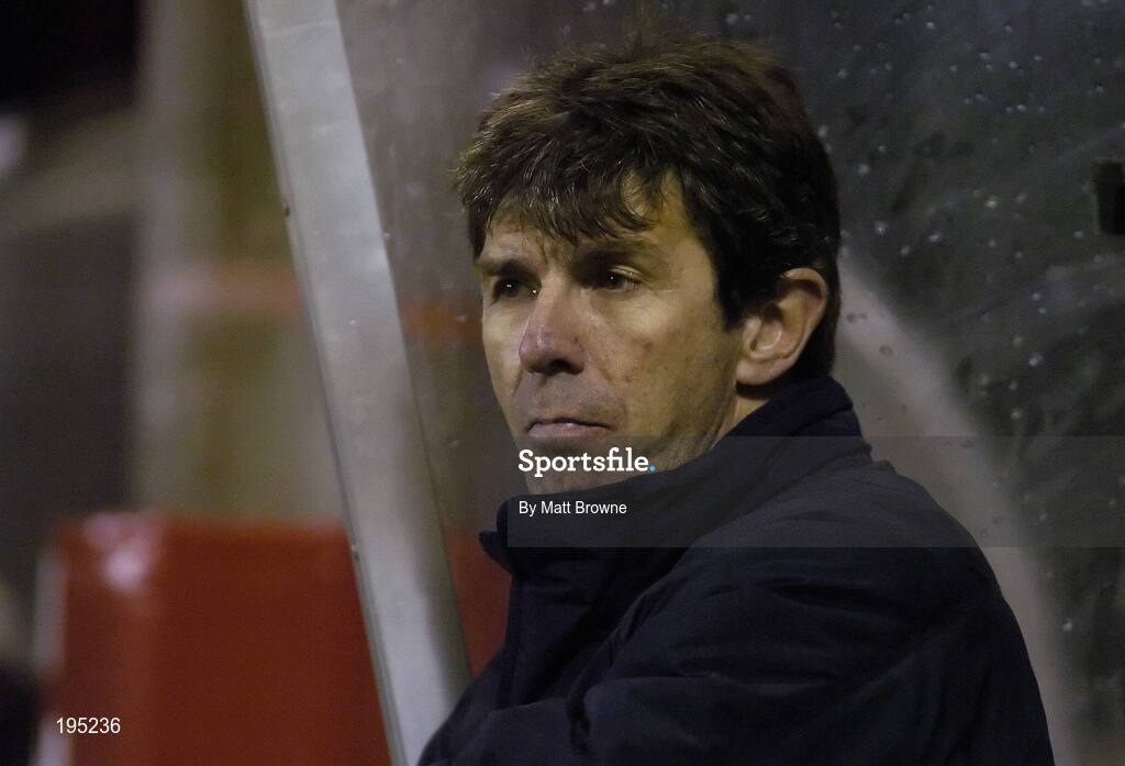 25 November 2005; Alan O'Neill, Shamrock Rovers caretaker manager during the game. eircom league Promotion / Relegation Play-off, 2nd Leg, Dublin City v Shamrock Rovers, Tolka Park, Dublin. Picture credit: Matt Browne / SPORTSFILE
